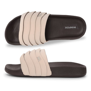 Women's PUFF cream comfort slide
