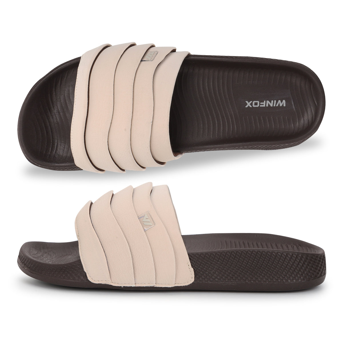 Women's PUFF cream comfort slide