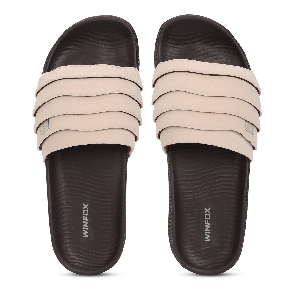Women's PUFF cream comfort slide