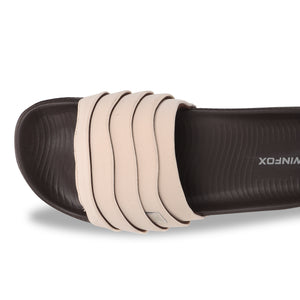 Women's PUFF cream comfort slide
