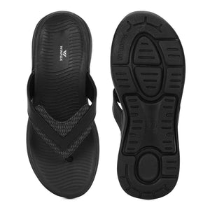 WINFOX Zorjia Padded Thong Sandals for Women — Black