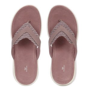 WINFOX Zorjia Padded Thong Sandals for Women — Dusty Rose