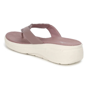 WINFOX Zorjia Padded Thong Sandals for Women — Dusty Rose
